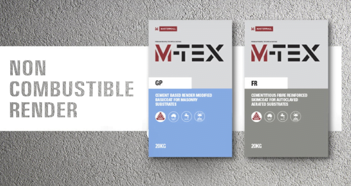 Non Combustible Render revised | M-TEX Products Range